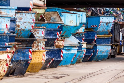 Skip placed on a residential property in Hendon