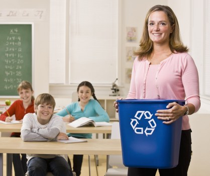 Professional waste removal team at work